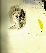 kathe kollwitz sjalvportratt en face oil painting on canvas